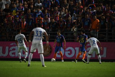 Bangkok-Thailand-13Jul2019:Sergio gustavo suarez arteaga player of port fc in action during thaileague match between port fc against chonburi fc at pat stadium,thailand