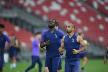 Kallang-singapore-19jul2019-Player of tottenham hotspur in action during official training before icc2019 at national stadium,singapore