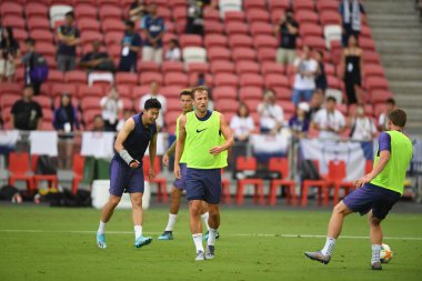 Kallang-singapore-19jul2019-Harry kane player of tottenham hotspur in action during official training before icc2019 at national stadium,singapore