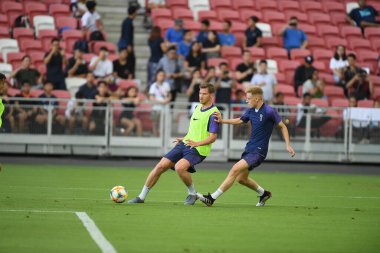 Kallang-singapore-19jul2019-Jan vertonghen player of tottenham hotspur in action during official training before icc2019 at national stadium,singapore