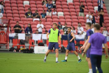 Kallang-singapore-19jul2019-Jan vertonghen player of tottenham hotspur in action during official training before icc2019 at national stadium,singapore