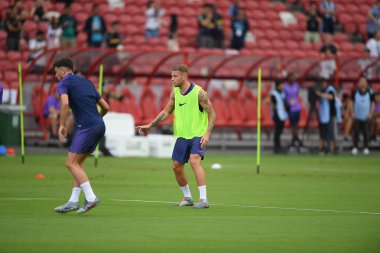 Kallang-singapore-19jul2019-Toby alderweireld Player of tottenham hotspur in action during official training before icc2019 at national stadium,singapore
