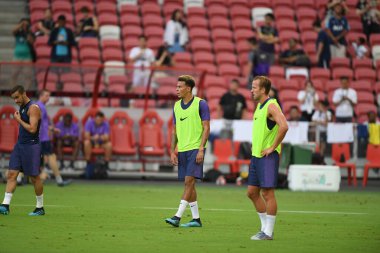Kallang-singapore-19jul2019-Dele alli player of tottenham hotspur in action during official training before icc2019 at national stadium,singapore