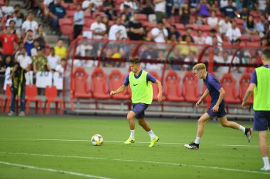 Kallang-singapore-19jul2019-George marsh player of tottenham hotspur in action during official training before icc2019 at national stadium,singapore