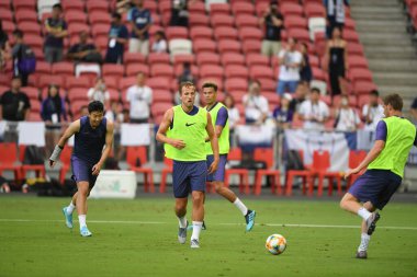 Kallang-singapore-19jul2019-Harry kane player of tottenham hotspur in action during official training before icc2019 at national stadium,singapore