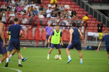 Kallang-singapore-19jul2019-George marsh player of tottenham hotspur in action during official training before icc2019 at national stadium,singapore