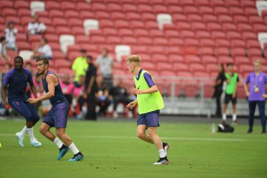 Kallang-singapore-19jul2019-Player of tottenham hotspur in action during official training before icc2019 at national stadium,singapore