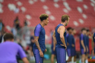 Kallang-singapore-19jul2019-Player of tottenham hotspur in action during official training before icc2019 at national stadium,singapore