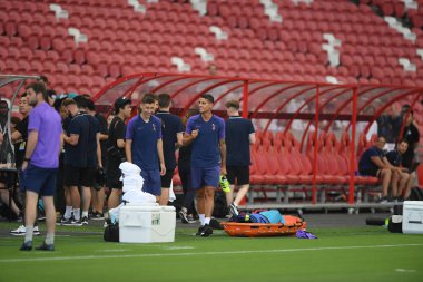 Kallang-singapore-19jul2019-Player of tottenham hotspur in action during official training before icc2019 at national stadium,singapore