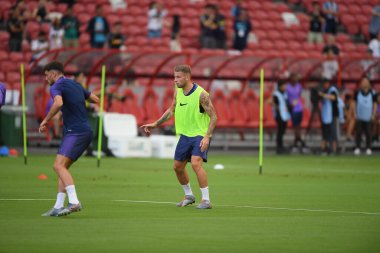 Kallang-singapore-19jul2019-Toby alderweireld Player of tottenham hotspur in action during official training before icc2019 at national stadium,singapore