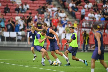 Kallang-singapore-19jul2019-Harry kane player of tottenham hotspur in action during official training before icc2019 at national stadium,singapore