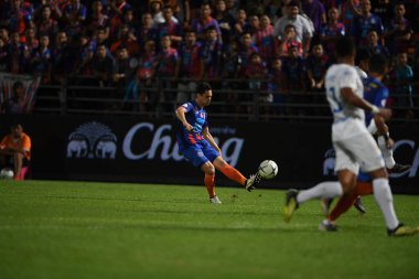 Bangkok-Thailand-13Jul2019:Martin markus steuble player of port fc in action during thaileague match between port fc against chonburi fc at pat stadium,thailand