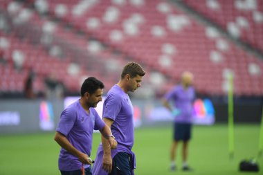 Kallang-singapore-19jul2019-Mauricio Pochettino manager of tottenham hotspur in action during official training before icc2019 at national stadium,singapore
