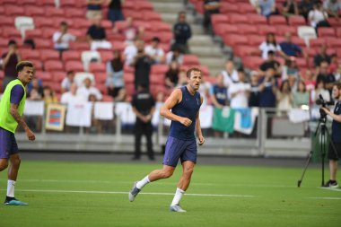 Kallang-singapore-19jul2019-Harry kane player of tottenham hotspur in action during official training before icc2019 at national stadium,singapore