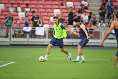 Kallang-singapore-19jul2019-Player of tottenham hotspur in action during official training before icc2019 at national stadium,singapore