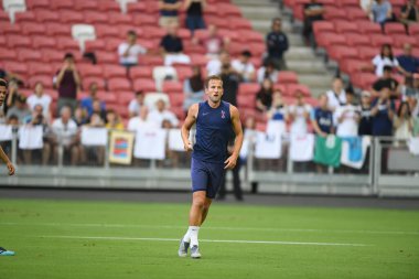 Kallang-singapore-19jul2019-Harry kane player of tottenham hotspur in action during official training before icc2019 at national stadium,singapore