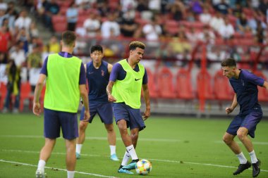 Kallang-singapore-19jul2019-Player of tottenham hotspur in action during official training before icc2019 at national stadium,singapore
