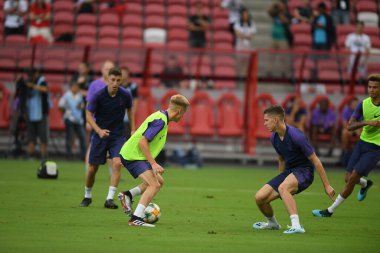 Kallang-singapore-19jul2019-Player of tottenham hotspur in action during official training before icc2019 at national stadium,singapore