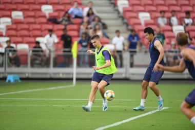Kallang-singapore-19jul2019-Player of tottenham hotspur in action during official training before icc2019 at national stadium,singapore