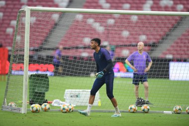 Kallang-singapore-19jul2019-Player of tottenham hotspur in action during official training before icc2019 at national stadium,singapore
