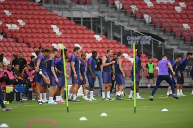 Kallang-singapore-19jul2019-Player of tottenham hotspur in action during official training before icc2019 at national stadium,singapore