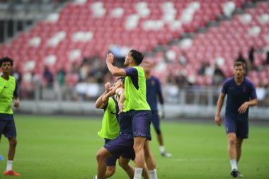 Kallang-singapore-19jul2019-Player of tottenham hotspur in action during official training before icc2019 at national stadium,singapore