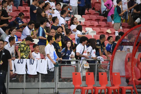 Kallang Singapore 19Jul2019 Unidentified Fan Tottenham Hotspur Action Official Training — Stock Photo, Image