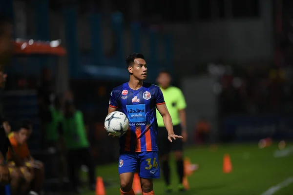 Bangkok Thailand 13Jul2019 Nitipong Selanon Player Port Action Thaileague Match — Stockfoto