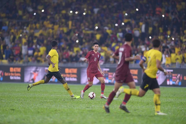 Kuala lumphur-Malaysia-14Nov2019:Bordin plala #11 Player of thailand in action during fifa world cup qatar 2022 against malaysia at bukit jalil,malaysia