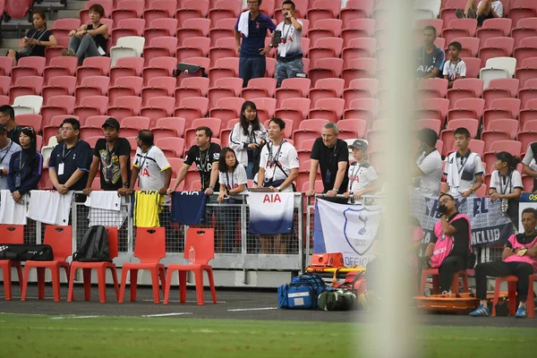 Kallang Singapore 19Jul2019 Unidentified Fan Tottenham Hotspur Action Official Training — ストック写真