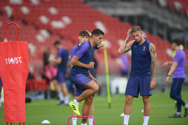 kallang-singapore-19jul2019-erik lamela игрок "Тоттенхэм Хотспур" в действии во время официальной тренировки перед icc2019 на национальном стадионе, singapore