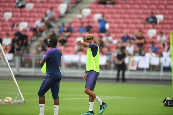 Kallang-singapore-19jul2019-Dele alli player of tottenham hotspur in action during official training before icc2019 at national stadium,singapore