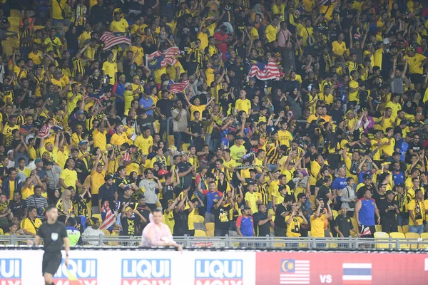 Kuala Lumphur Malaysia Nov 2019 Fan Identificado Malasia Acción Durante — Foto de Stock