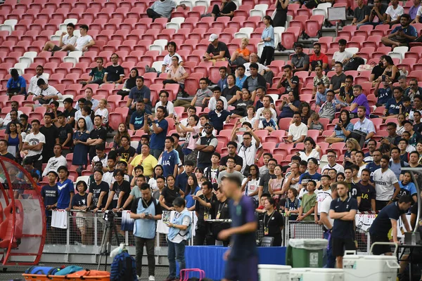 Kallang Singapore 19Jul2019 Unidentified Fan Tottenham Hotspur Action Official Training — ストック写真