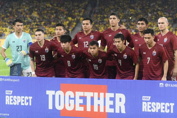 Kuala lumphur-Malezya-14 Kasım 2019: FIFA Dünya Kupası Katarı sırasında Malezya 'ya karşı Bukit Jalil, Malezya' da oynayan oyuncu