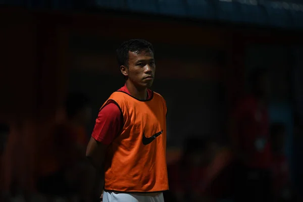 Bangkok Thailand 13Jul2019 Dutsakorn Thonglao Player Chonburi Action Thaileague Match — Fotografia de Stock