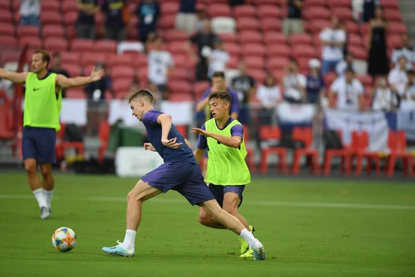 Kallang Singapore 19Jul2019 Player Tottenham Hotspur Action Official Training Icc2019 — ストック写真