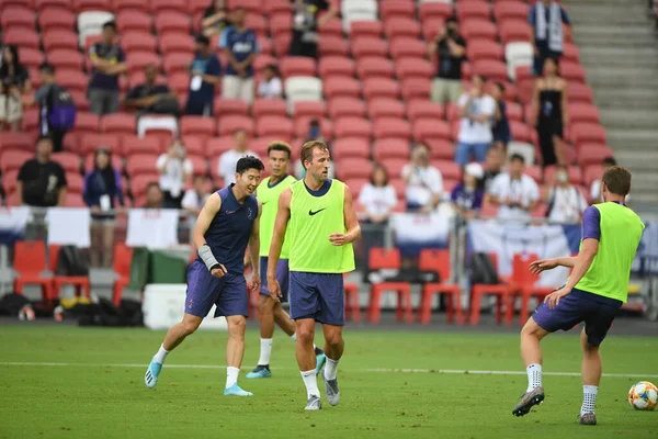 Kallang-singapore-19jul2019-Harry kane player of tottenham hotspur in action during official training before icc2019 at national stadium,singapore