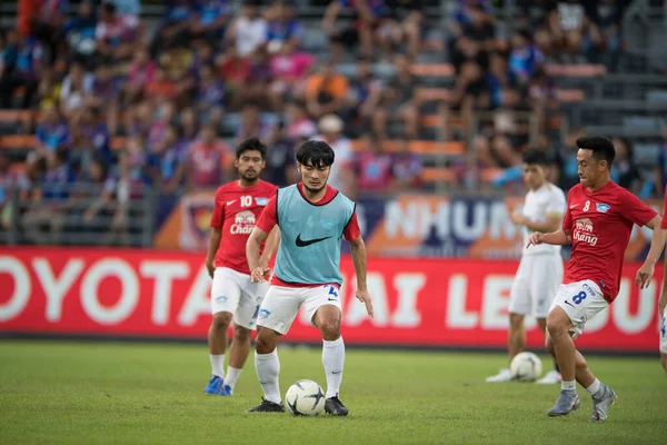 Bangkok Thailand 13Jul2019 Teerapong Deehamhea Player Chonburi Action Thaileague Match — Stok fotoğraf