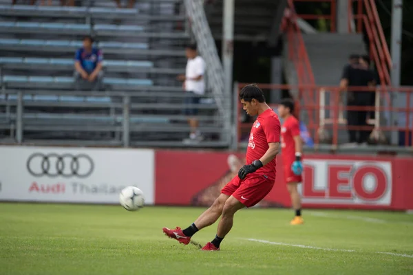 Bangkok Thailand Jul 2019 Kampol Prathomauttakul Player Chonburi Action Thaileague — Stock Photo, Image