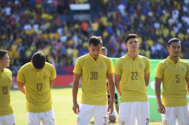 Buriram-Thailand-8 Jun 2019: Prawee tantatemee Player of thailand in action during kings cup match between thailand against india at chang arena, buriram, thailand