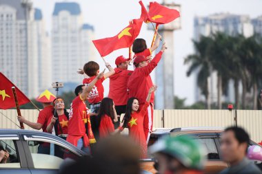 Hanoi-Vietnam-19Nov2019:Player of thailand during fifa world cup qatar 2022 against Vietnam at My dinh stadium,Vietnam