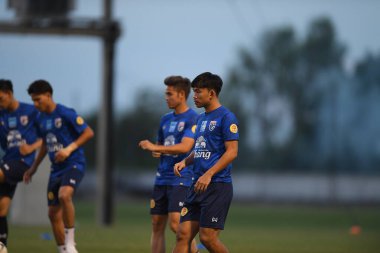 Buriram-Thailand-3Jun2019:Sumanya purisai player of thailand in action during training before tournament king cup 2019 at buriram academ