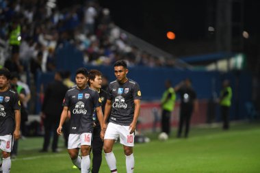 Bangkok-thailand-10oct2019:Teerasil dangda player of thailand in action during friendly match against congo at leo stadium,thailand