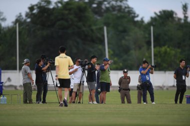 Buriram-Thailand-3Jun2019:Press in action during training before tournament king cup 2019 at buriram academ