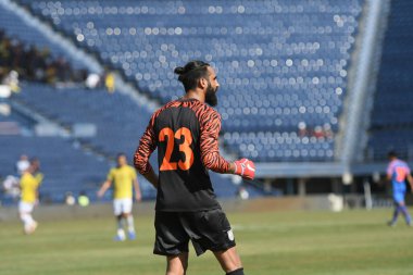 Buriram-Thailand-8 Jun 2019:Amrinder singh 23 Player of india in action during kings cup match between thailand against india at chang arena, buriram, thailand