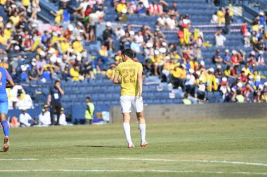 Buriram-Thailand-8 Jun 2019:Supachai jaidet Player of thailand in action during kings cup match between thailand against india at chang arena, buriram, thailand