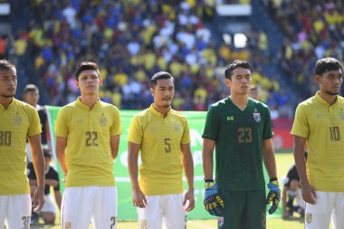 Buriram-Thailand-8 Jun 2019: Adisorn promrak Player of thailand in action during kings cup match between thailand against india at chang arena, buriram, thailand