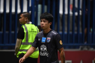 Bangkok-thailand-10oct2019:Eakanit panya player of thailand in action during friendly match against congo at leo stadium,thailand