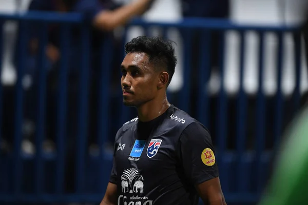 Bangkok Thailand 10Oct2019 Teerasil Dangda Player Thailand Action Friendly Match — Stok fotoğraf